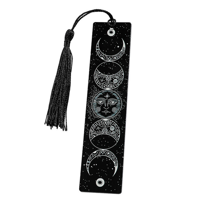 Marque-page Totem Magique et Fantastique Olivenorma - Visage noir et lunaire - 10 pièces - image 19