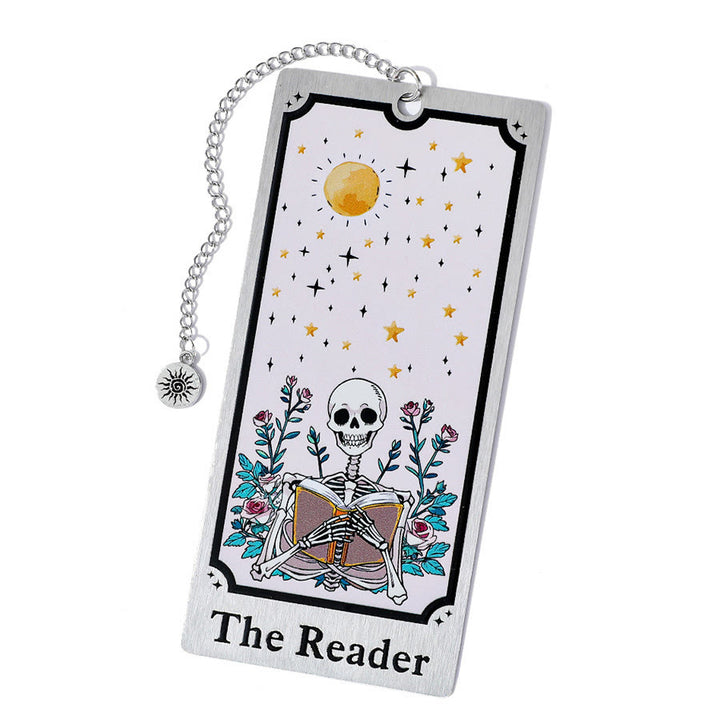 Signet squelette style tarot Olivenorma pour lectrice - Lecteur de crânes Silver & Sun Rose - 10 pièces - image 14