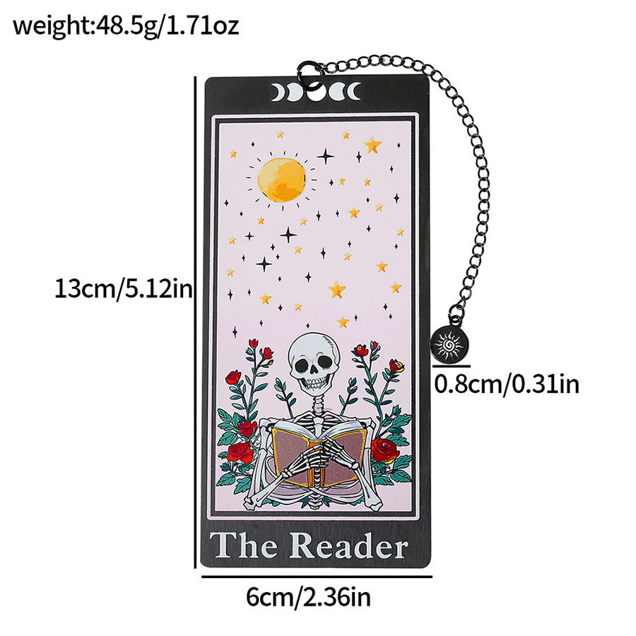 Signet squelette style tarot Olivenorma pour lectrice - Lecteur de crânes de rose solaire noir et blanc - 10 pièces - image 13