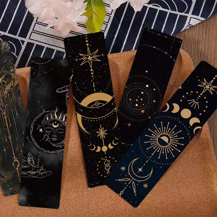 Marque-page Olivenorma style Tarot Soleil, Lune et Étoile Célestes - Un jeu de 24 cartes - image 0