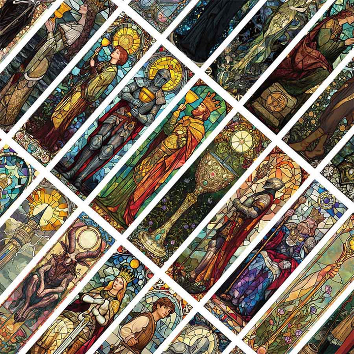 Marque-page en vitrail Olivenorma, motif arcanes du tarot - image 8