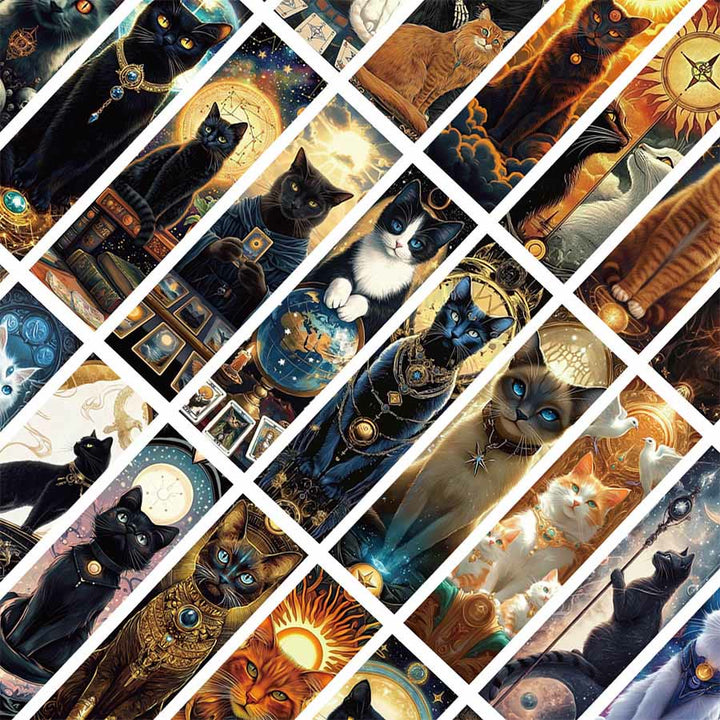 Marque-page Olivenorma Mystique Céleste Chat Noir Lune Soleil - image 6