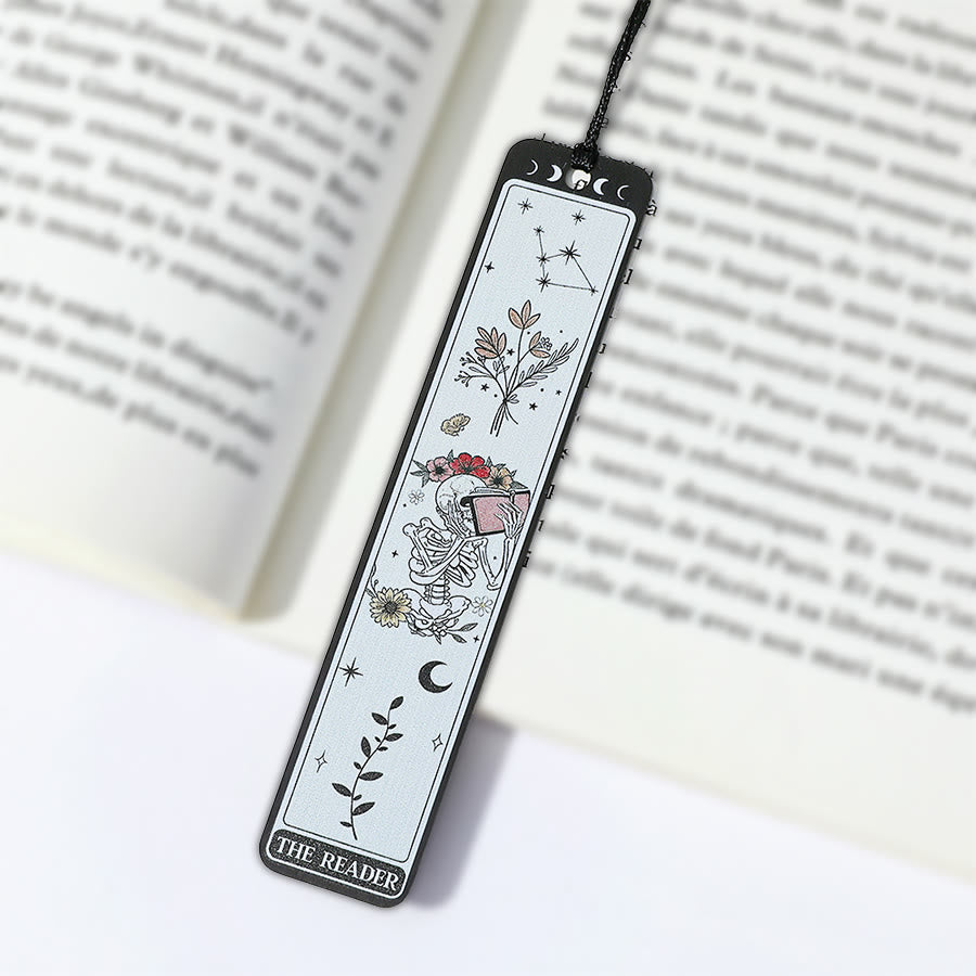 Signet squelette style tarot Olivenorma pour lectrice - Lecteur de crânes noirs et lunaires - 10 pièces - image 18