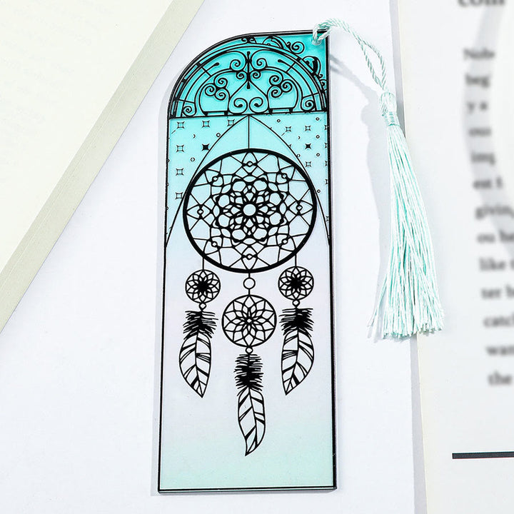 Marque-page en acrylique Olivenorma à motif géométrique mandala - image 4