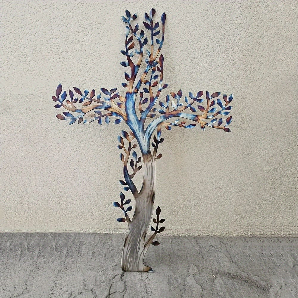 Olivenorma Décoration murale en métal (1 pièce) représentant une croix Arbre de Vie - image 5
