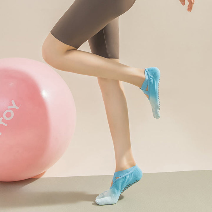 Chaussettes de yoga Olivenorma pour femmes, avec orteils séparés, paume intégrale, antidérapantes, résistantes aux chocs, respirantes et flexibles, idéales pour la salle de sport en intérieur. - image 8
