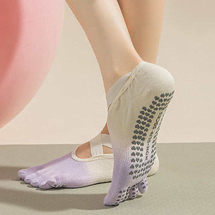 Chaussettes de yoga Olivenorma pour femmes, avec orteils séparés, paume intégrale, antidérapantes, résistantes aux chocs, respirantes et flexibles, idéales pour la salle de sport en intérieur. - image 16