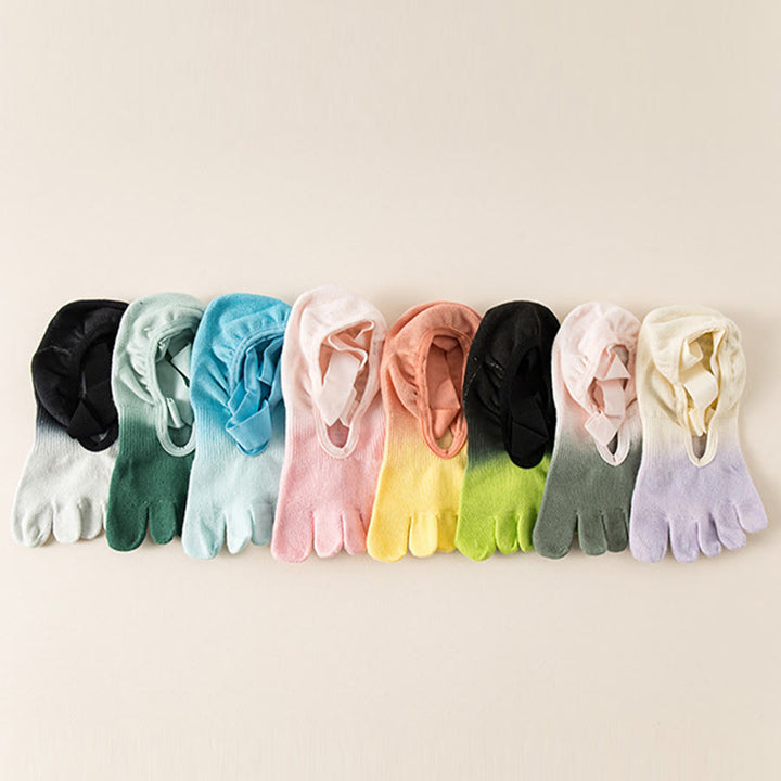 Chaussettes de yoga Olivenorma pour femmes, avec orteils séparés, paume intégrale, antidérapantes, résistantes aux chocs, respirantes et flexibles, idéales pour la salle de sport en intérieur. - image 3