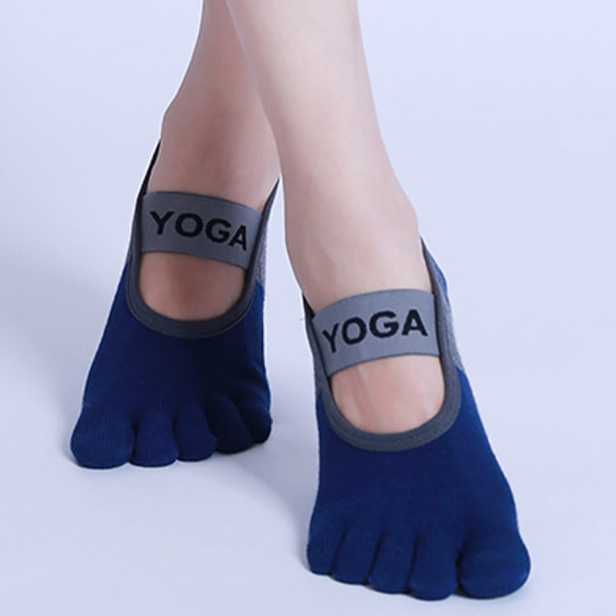 Chaussettes de yoga Olivenorma Premium tricotées à cinq doigts, antidérapantes, avec semelle en silicone, offrant un bon maintien et une excellente respirabilité. Idéales pour le sport en intérieur et les entraînements. Confortables et flexibles. - image 14
