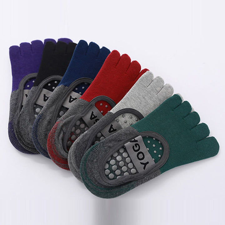 Chaussettes de yoga Olivenorma Premium tricotées à cinq doigts, antidérapantes, avec semelle en silicone, offrant un bon maintien et une excellente respirabilité. Idéales pour le sport en intérieur et les entraînements. Confortables et flexibles. - image 18