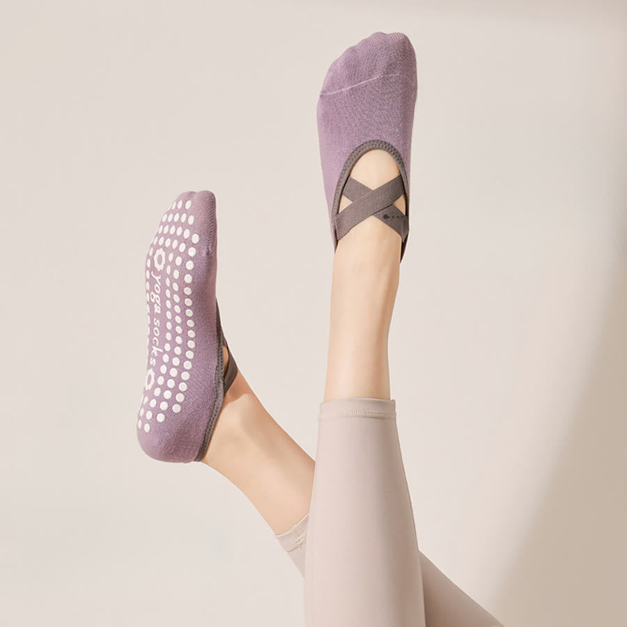 Chaussettes de yoga Olivenorma pour femmes, douces et agréables au toucher, en maille adhérente, antidérapantes et résistantes aux chocs, pour l'entraînement multi-activités. - image 0