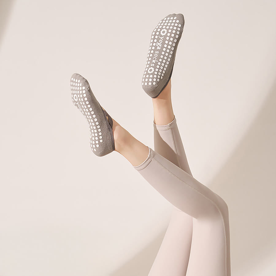 Chaussettes de yoga Olivenorma pour femmes, douces et agréables au toucher, en maille adhérente, antidérapantes et résistantes aux chocs, pour l'entraînement multi-activités. - Gris fumé clair - 10 paires - image 22