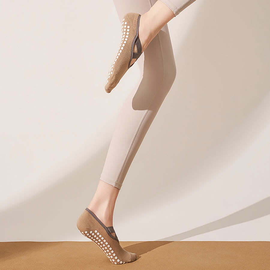 Chaussettes de yoga Olivenorma pour femmes, douces et agréables au toucher, en maille adhérente, antidérapantes et résistantes aux chocs, pour l'entraînement multi-activités. - image 19