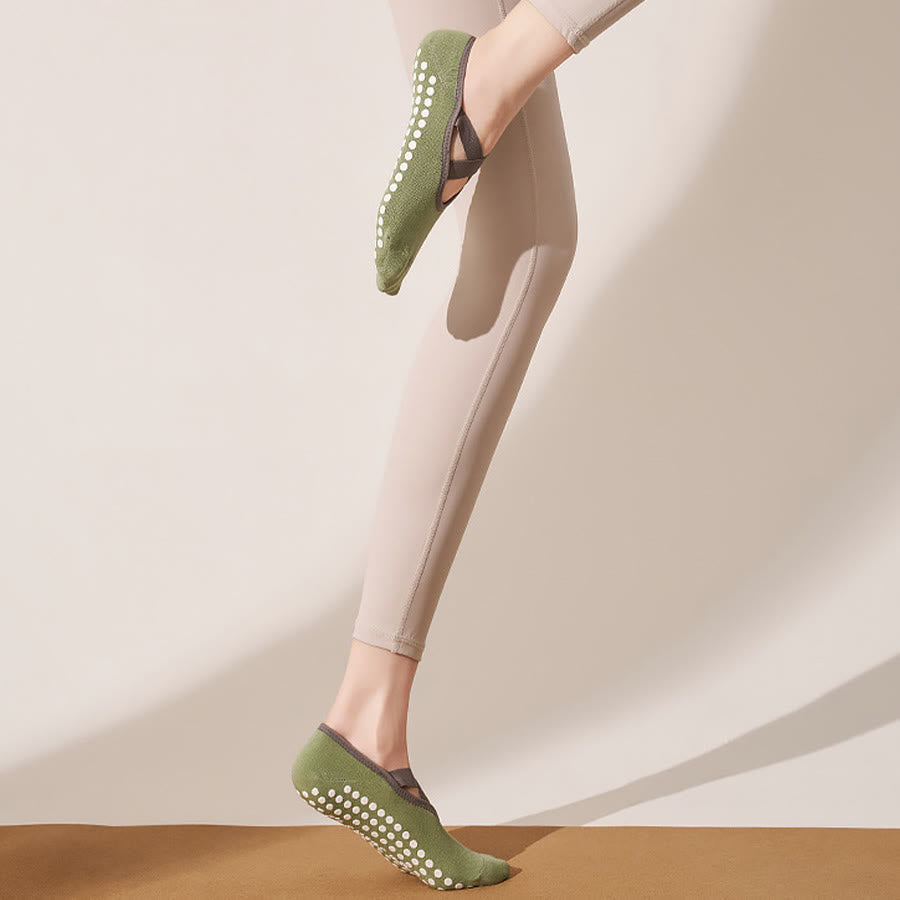 Chaussettes de yoga Olivenorma pour femmes, douces et agréables au toucher, en maille adhérente, antidérapantes et résistantes aux chocs, pour l'entraînement multi-activités. - image 21