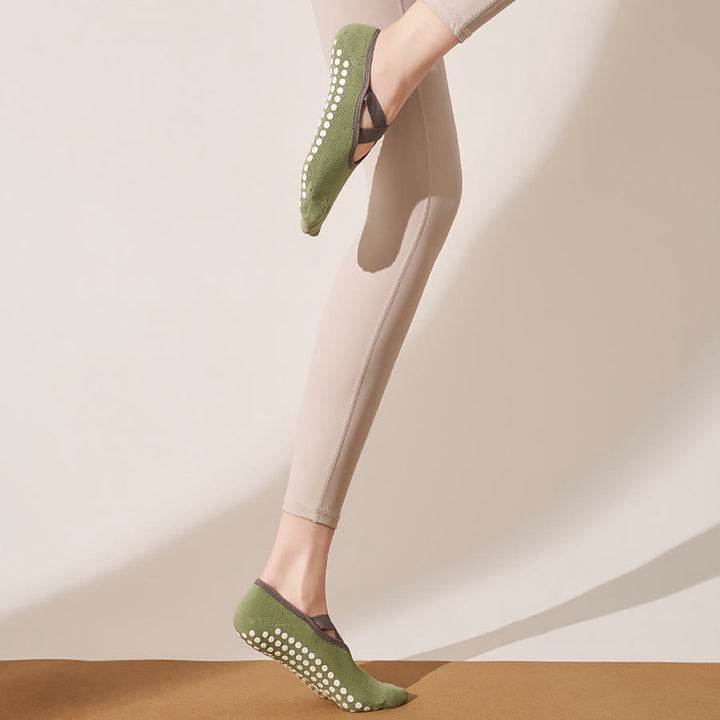 Chaussettes de yoga Olivenorma pour femmes, douces et agréables au toucher, en maille adhérente, antidérapantes et résistantes aux chocs, pour l'entraînement multi-activités. - image 21
