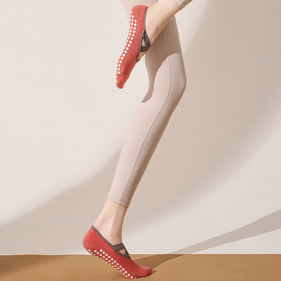 Chaussettes de yoga Olivenorma pour femmes, douces et agréables au toucher, en maille adhérente, antidérapantes et résistantes aux chocs, pour l'entraînement multi-activités. - image 17