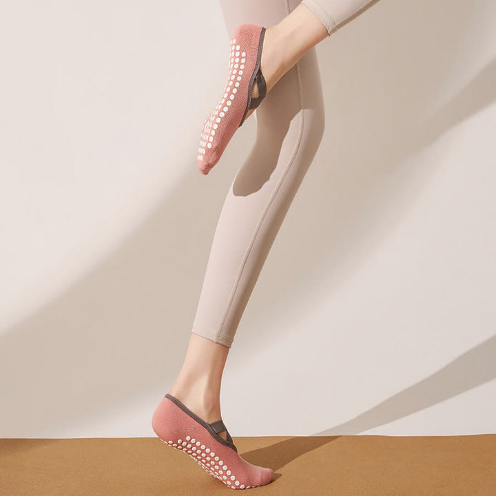Chaussettes de yoga Olivenorma pour femmes, douces et agréables au toucher, en maille adhérente, antidérapantes et résistantes aux chocs, pour l'entraînement multi-activités. - image 11
