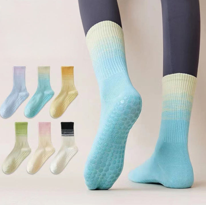Chaussettes de yoga Olivenorma mi-mollet haute élasticité, antidérapantes, à picots en silicone, résistantes aux chocs et offrant un bon maintien de l'équilibre. - image 10