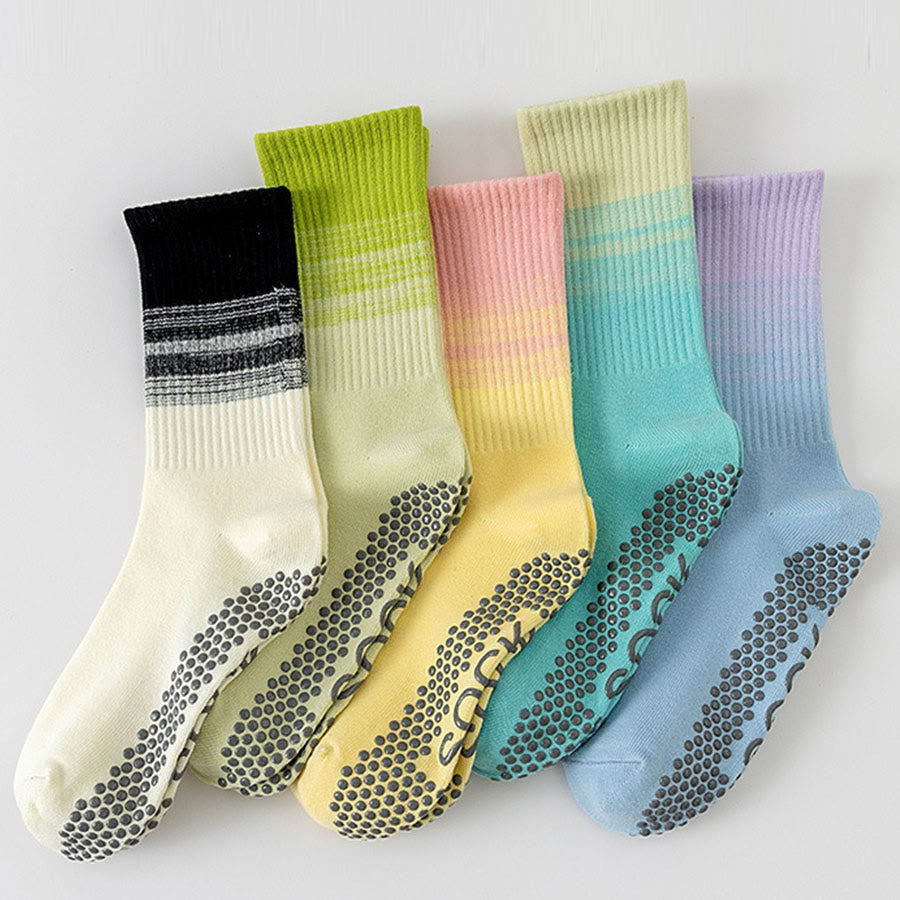 Chaussettes de yoga Olivenorma mi-mollet haute élasticité, antidérapantes, à picots en silicone, résistantes aux chocs et offrant un bon maintien de l'équilibre. - image 8