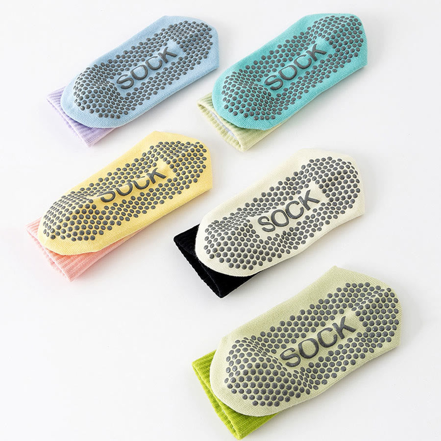 Chaussettes de yoga Olivenorma mi-mollet haute élasticité, antidérapantes, à picots en silicone, résistantes aux chocs et offrant un bon maintien de l'équilibre. - image 7