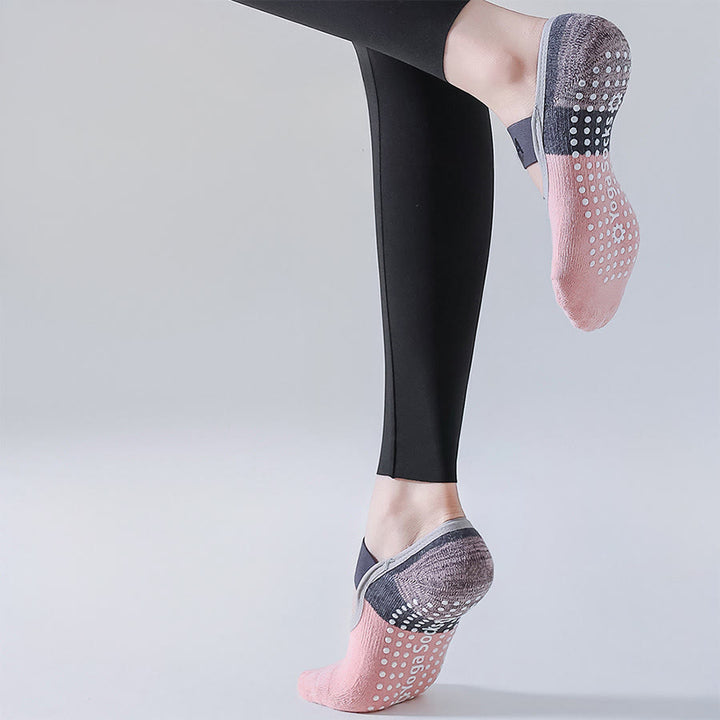 Chaussettes de yoga Olivenorma à doublure cachée, couvrant tout le pied, antidérapantes, absorbant les chocs, en coton doux et respirant, pour le sport et le yoga (femme). - image 14