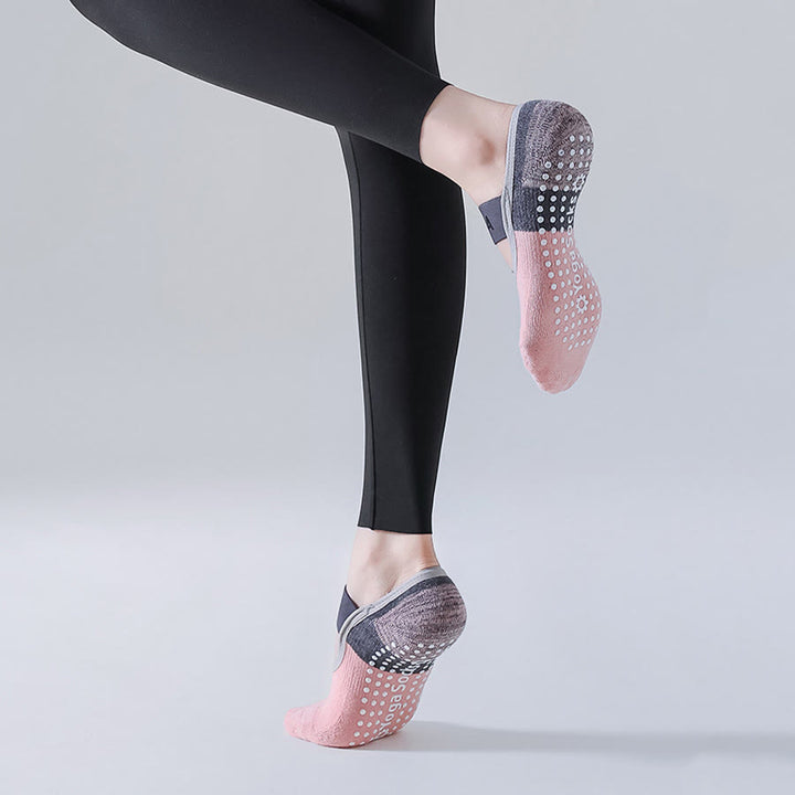 Chaussettes de yoga Olivenorma à doublure cachée, couvrant tout le pied, antidérapantes, absorbant les chocs, en coton doux et respirant, pour le sport et le yoga (femme). - image 12