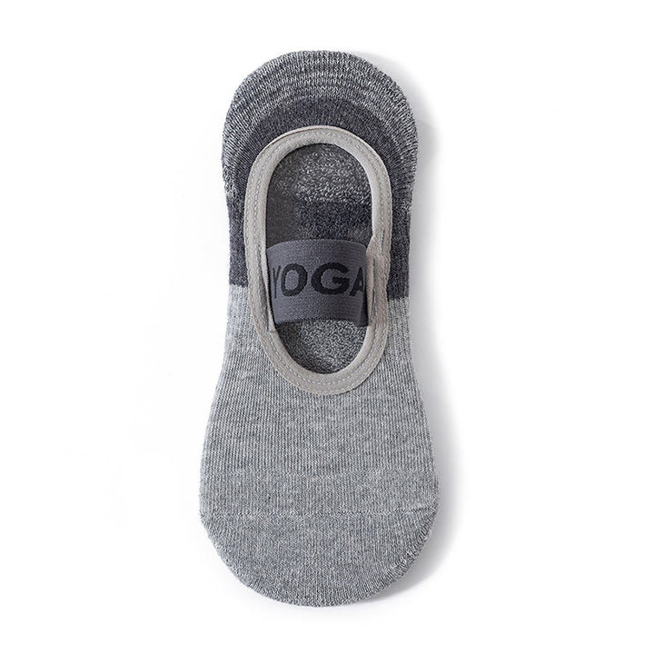 Chaussettes de yoga Olivenorma à doublure cachée, couvrant tout le pied, antidérapantes, absorbant les chocs, en coton doux et respirant, pour le sport et le yoga (femme). - Gris crépuscule - 10 paires - image 7