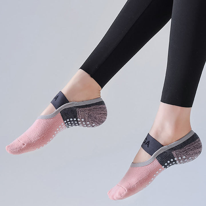 Chaussettes de yoga Olivenorma à doublure cachée, couvrant tout le pied, antidérapantes, absorbant les chocs, en coton doux et respirant, pour le sport et le yoga (femme). - image 11
