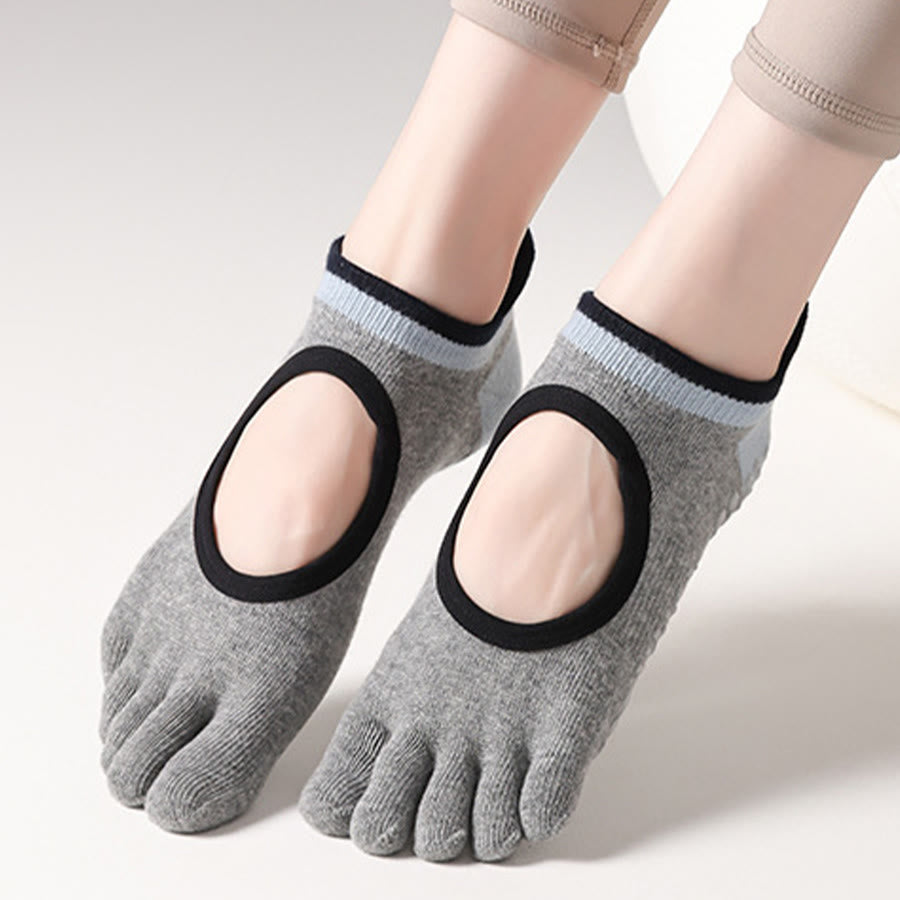 Chaussettes de yoga Olivenorma pour femmes, antidérapantes, silencieuses et respirantes, avec semelles en silicone antidérapantes pour une posture stable et un soulagement de la pression. Idéales pour l'entraînement et le yoga. - image 13