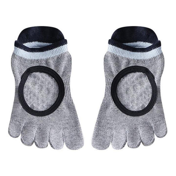Chaussettes de yoga Olivenorma pour femmes, antidérapantes, silencieuses et respirantes, avec semelles en silicone antidérapantes pour une posture stable et un soulagement de la pression. Idéales pour l'entraînement et le yoga. - Gris - 10 paires - image 12