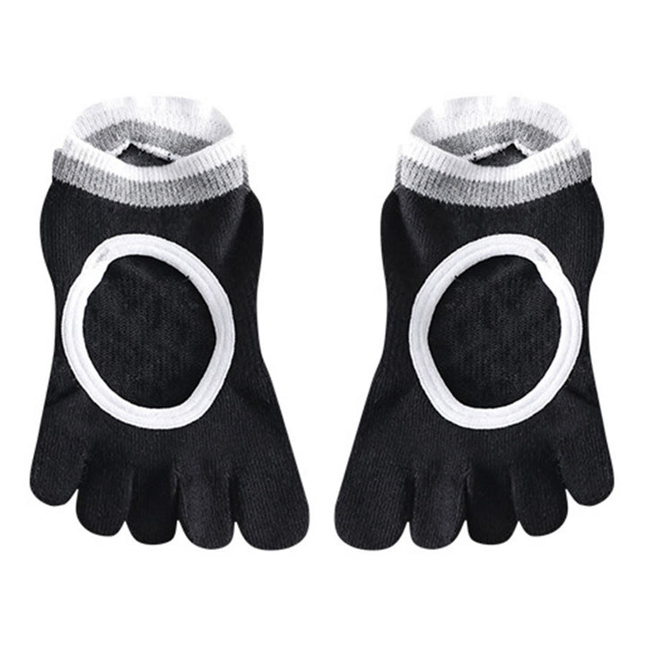 Chaussettes de yoga Olivenorma pour femmes, antidérapantes, silencieuses et respirantes, avec semelles en silicone antidérapantes pour une posture stable et un soulagement de la pression. Idéales pour l'entraînement et le yoga. - Noir - 10 paires - image 16
