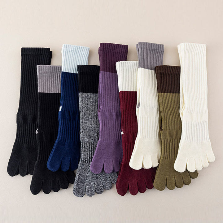 Chaussettes de yoga Olivenorma mi-mollet haute élasticité, semelle intégrale en silicone antidérapante avec amorti silencieux, pour le sport et le fitness (femme) - image 21