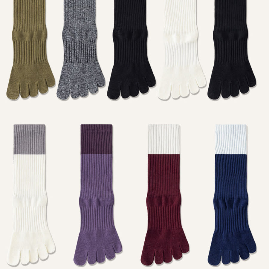 Chaussettes de yoga Olivenorma mi-mollet haute élasticité, semelle intégrale en silicone antidérapante avec amorti silencieux, pour le sport et le fitness (femme) - image 22