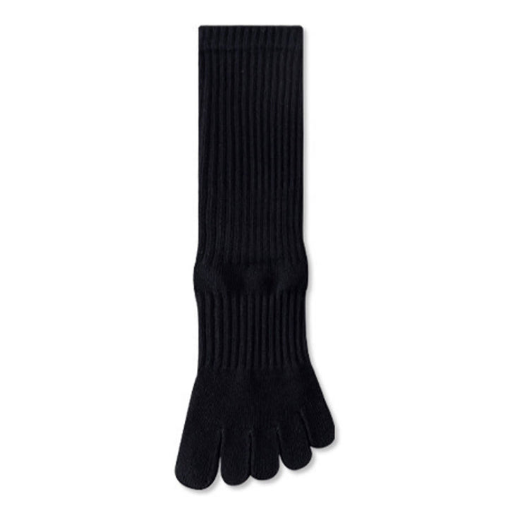 Chaussettes de yoga Olivenorma mi-mollet haute élasticité, semelle intégrale en silicone antidérapante avec amorti silencieux, pour le sport et le fitness (femme) - Noir - 10 paires - image 18