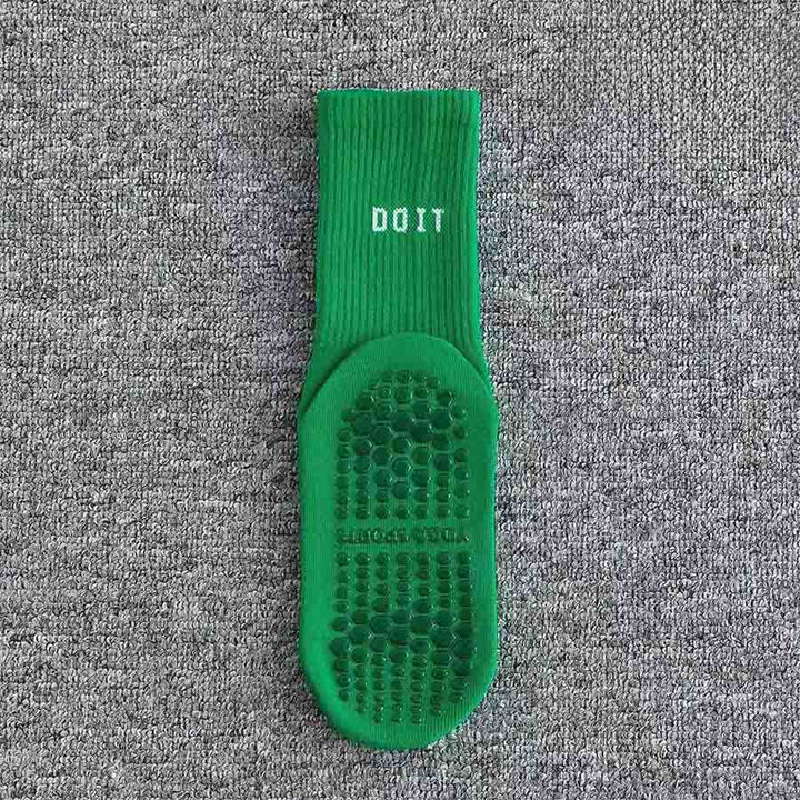Chaussettes de yoga Olivenorma mi-hautes en maille élastique, couvrantes et antidérapantes, avec soutien de l'équilibre en silicone, pour femmes, idéales pour le sport et les activités variées. - Vert - 10 paires - image 15