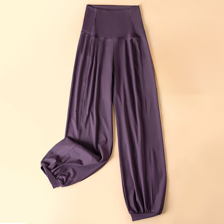 Pantalon de jogging harem taille haute Olivenorma, jambes larges et amples, style décontracté et fitness pour femme - image 0