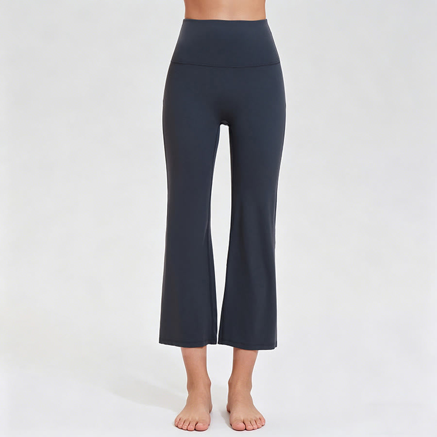 Pantalon de yoga et fitness Olivenorma taille haute à huit points, coupe slim, pour femme - Gris graphite - XXXL - image 1