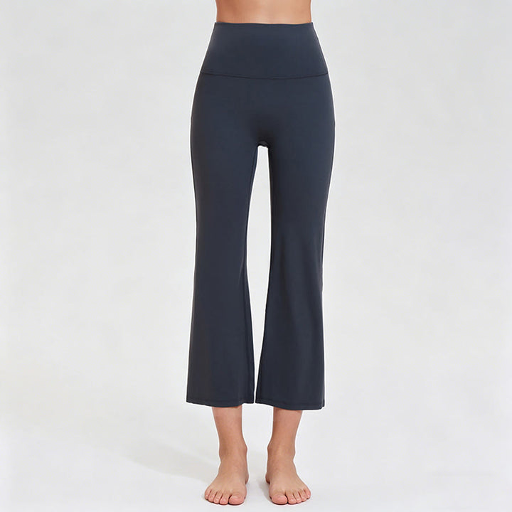 Pantalon de yoga et fitness Olivenorma taille haute à huit points, coupe slim, pour femme - Gris graphite - XXXL - image 1