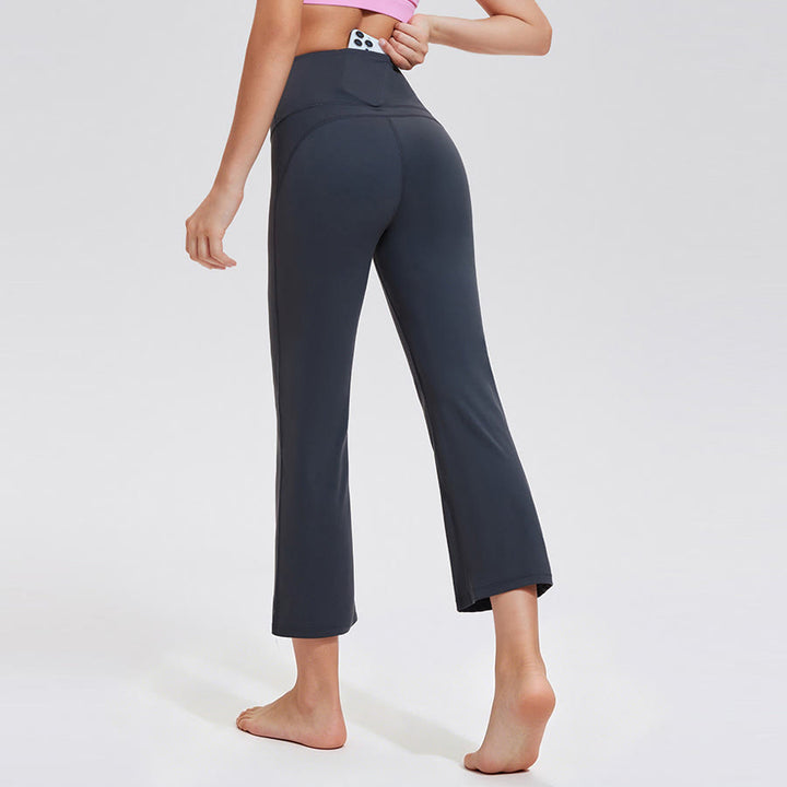 Pantalon de yoga et fitness Olivenorma taille haute à huit points, coupe slim, pour femme - image 4