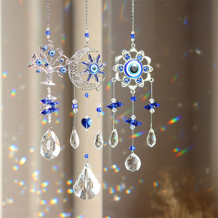 Ornement suspendu attrape-soleil en cristal œil maléfique Olivenorma Multi Style - image 2