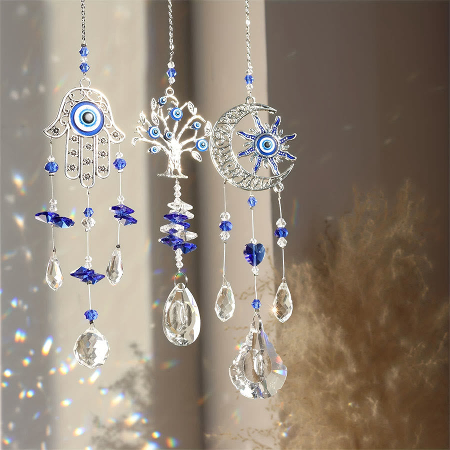 Ornement suspendu attrape-soleil en cristal œil maléfique Olivenorma Multi Style - image 1