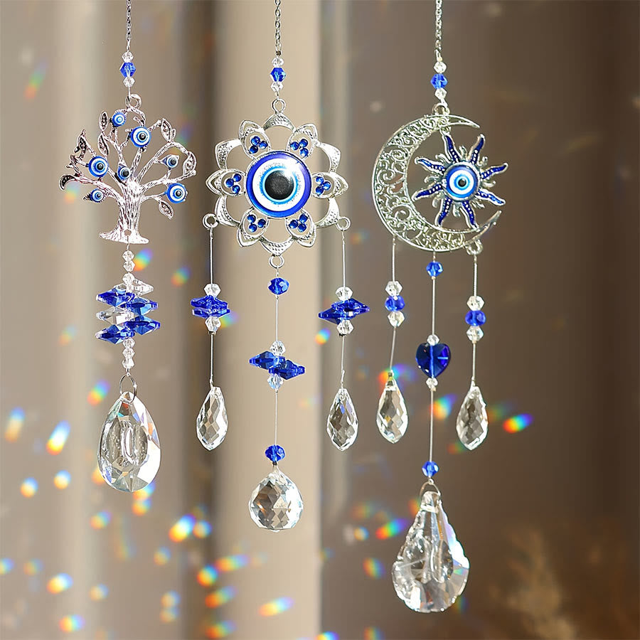 Ornement suspendu attrape-soleil en cristal œil maléfique Olivenorma Multi Style - image 0
