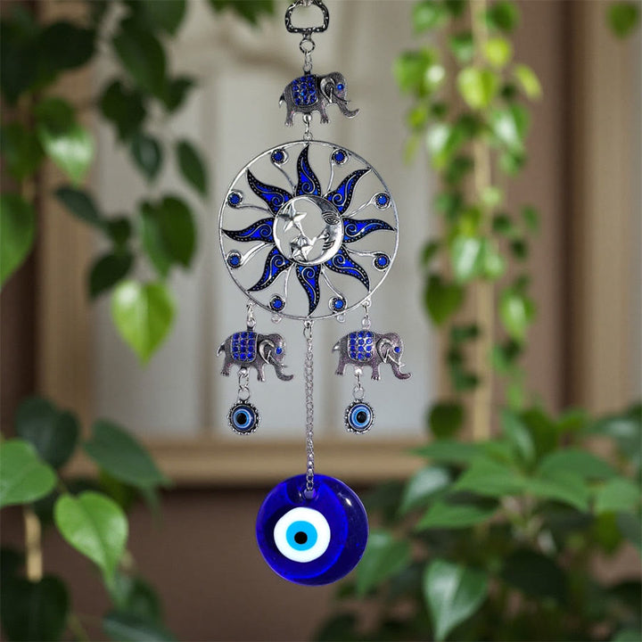 Ornement décoratif Olivenorma Bohème Multi Œil Maléfique Main Hamsa Bénédiction Décoration d'intérieur - image 3