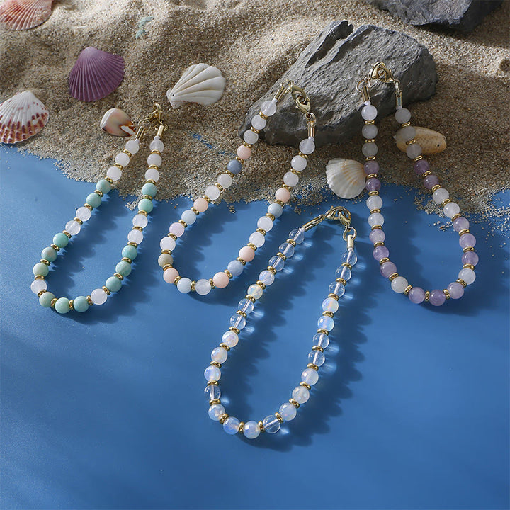 Bracelet anti-perte pour téléphone Olivenorma fait main, orné de perles en pierres naturelles. - image 10