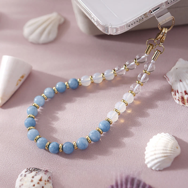 Bracelet de téléphone Olivenorma fait main, orné de perles dégradées, avec chaîne anti-perte. - image 11