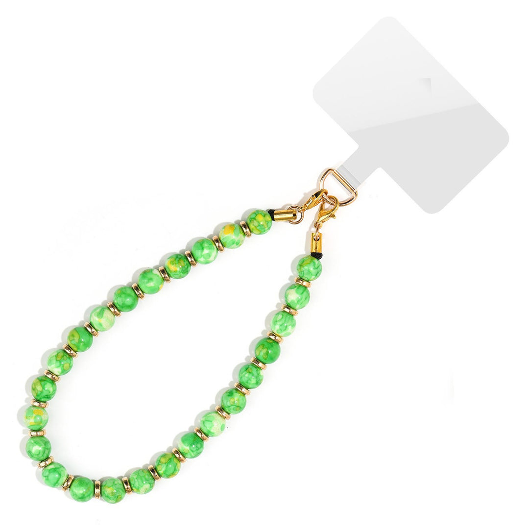 Chaîne de téléphone portable Olivenorma Chic, assemblée à la main et ornée de perles, pour une protection optimale. - Agate verte - image 24