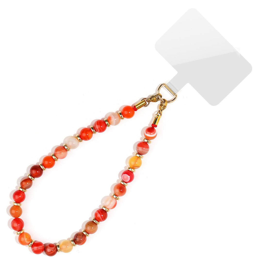 Chaîne de téléphone portable Olivenorma Chic, assemblée à la main et ornée de perles, pour une protection optimale. - Agate rouge - image 13