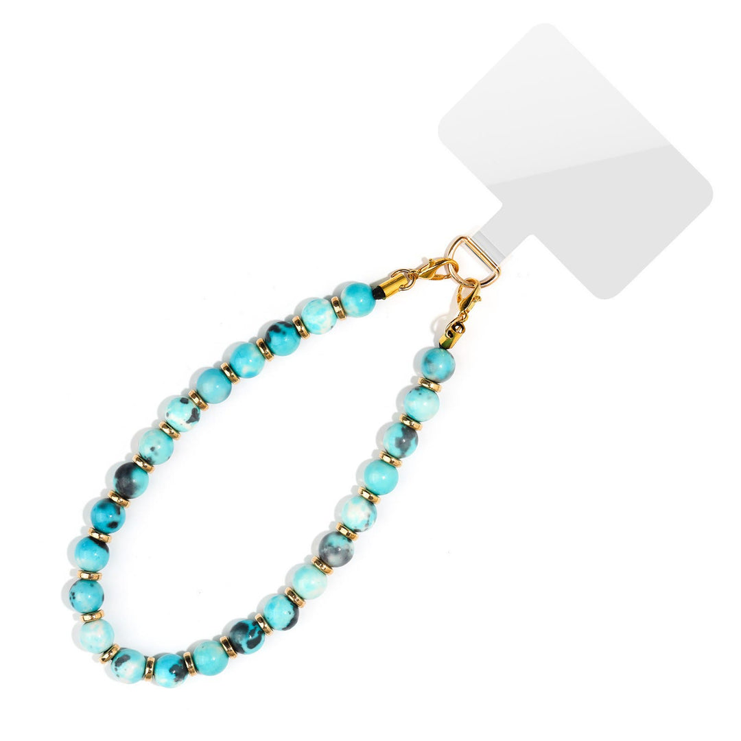 Chaîne de téléphone portable Olivenorma Chic, assemblée à la main et ornée de perles, pour une protection optimale. - Turquoise africaine bleu-vert - image 29