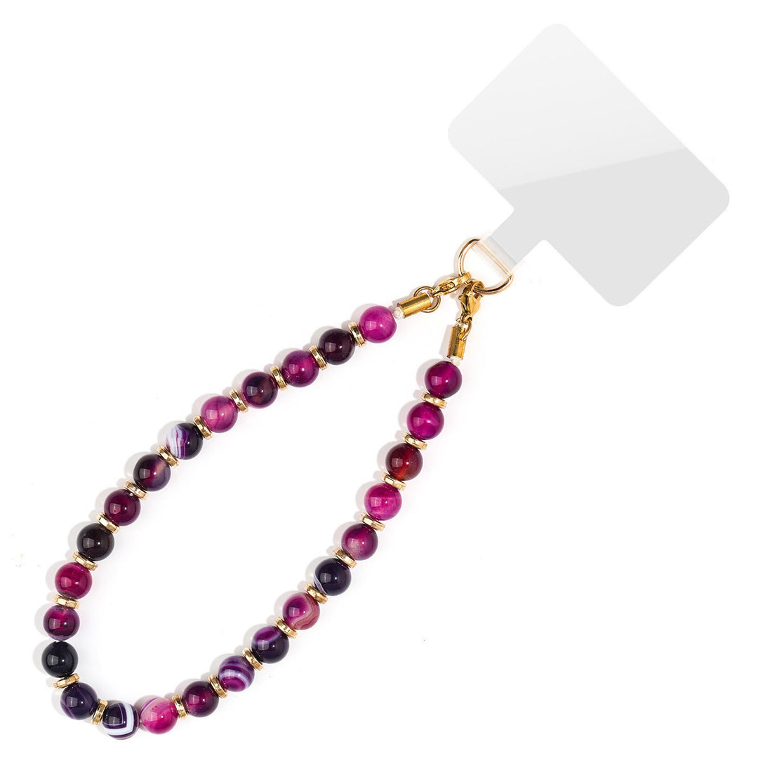 Chaîne de téléphone portable Olivenorma Chic, assemblée à la main et ornée de perles, pour une protection optimale. - Agate violette - image 18