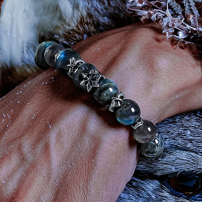 Bracelet de perles Olivenorma en pierre de lune grise pour l'ancrage spirituel - image 3